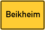 Place name sign Beikheim