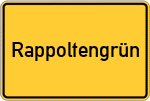 Place name sign Rappoltengrün