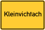 Place name sign Kleinvichtach