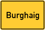 Place name sign Burghaig