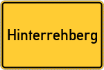 Place name sign Hinterrehberg