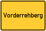 Place name sign Vorderrehberg
