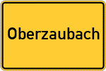 Place name sign Oberzaubach