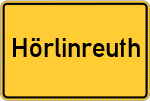 Place name sign Hörlinreuth