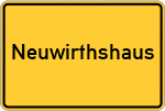Place name sign Neuwirthshaus