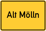 Place name sign Alt Mölln