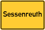Place name sign Sessenreuth