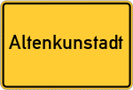 Place name sign Altenkunstadt