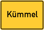 Place name sign Kümmel