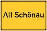 Place name sign Alt Schönau