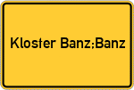 Place name sign Kloster Banz;Banz, Oberfranken