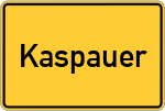 Place name sign Kaspauer