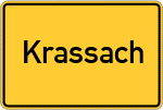 Place name sign Krassach