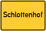 Place name sign Schlottenhof, Oberfranken