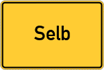 Place name sign Selb