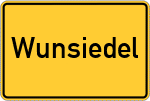 Place name sign Wunsiedel