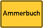 Place name sign Ammerbuch