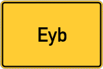 Place name sign Eyb, Mittelfranken