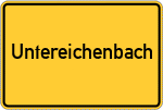 Place name sign Untereichenbach