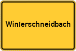 Place name sign Winterschneidbach