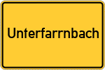 Place name sign Unterfarrnbach
