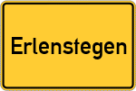 Place name sign Erlenstegen