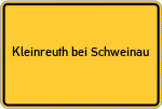 Place name sign Kleinreuth bei Schweinau