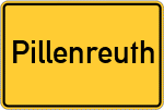 Place name sign Pillenreuth
