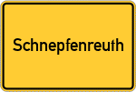 Place name sign Schnepfenreuth