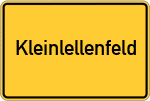 Place name sign Kleinlellenfeld