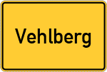 Place name sign Vehlberg