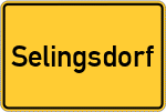 Place name sign Selingsdorf