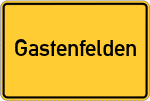Place name sign Gastenfelden