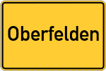Place name sign Oberfelden