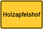 Place name sign Holzapfelshof