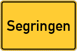 Place name sign Segringen