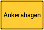 Place name sign Ankershagen