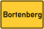 Place name sign Bortenberg