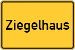 Place name sign Ziegelhaus
