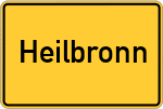 Place name sign Heilbronn