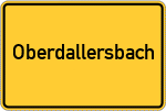 Place name sign Oberdallersbach