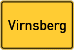 Place name sign Virnsberg, Mittelfranken