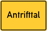 Place name sign Antrifttal
