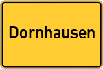 Place name sign Dornhausen