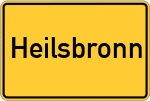 Place name sign Heilsbronn