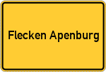 Place name sign Flecken Apenburg