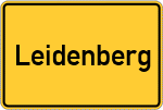 Place name sign Leidenberg