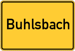 Place name sign Buhlsbach