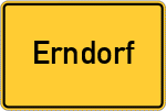 Place name sign Erndorf