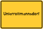 Place name sign Unterrottmannsdorf